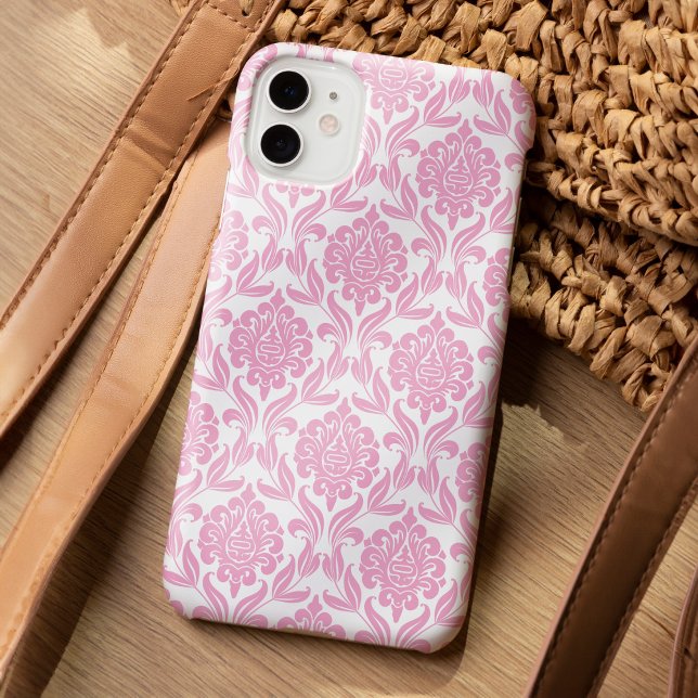 Pink Damask Pattern Case-Mate iPhone Case (Creator Uploaded)
