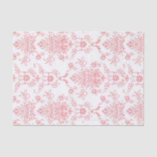 Pink Damask Tissue Paper