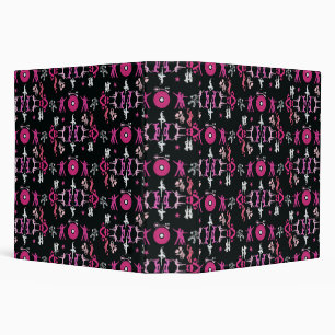 Pink Dancer Patterned Home Decor Binder