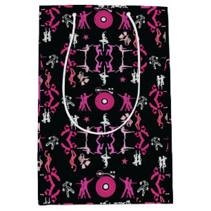 Pink Dancer Patterned Home Decor Medium Gift Bag