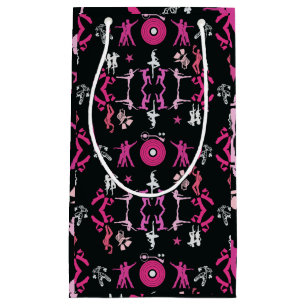 Pink Dancer Patterned Home Decor Small Gift Bag