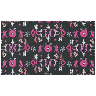 Pink Dancer Patterned Home Decor Tablecloth