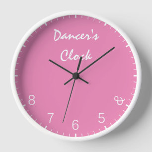 Pink Dancers Clock - Funny Dancing Dance Humour