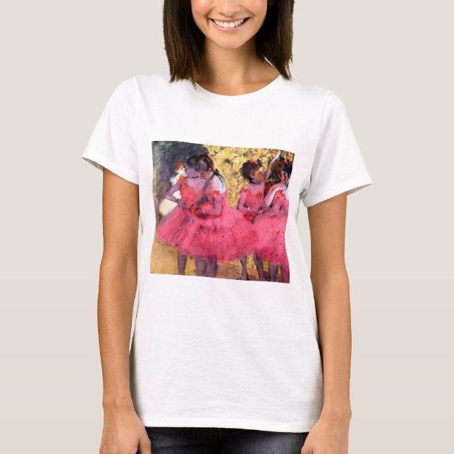 Pink Dancers, Edgar Degas T-Shirt (Front)