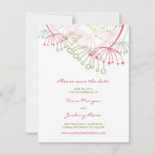Pink Dandelions Flower Spring Enregistrer La Carte