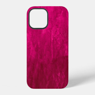 Pink Dark Wall: Abstract Texture. iPhone 12 Case