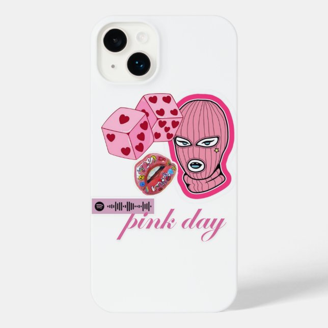 pink day iPhone case (Back)