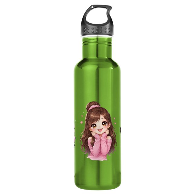 Pink Daydream Heartfull Smile Sugar & Sunshine Bub 710 Ml Water Bottle (Front)