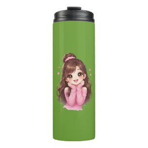 Pink Daydream Heartfull Smile Sugar & Sunshine Bub Thermal Tumbler