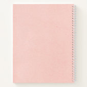 Pink Dear Daughter Keepsake Memory Notebook (Back)