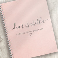 Pink Dear Daughter Keepsake Memory