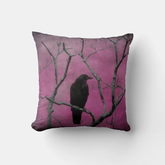 Pink Decor Throw Pillow (Front)