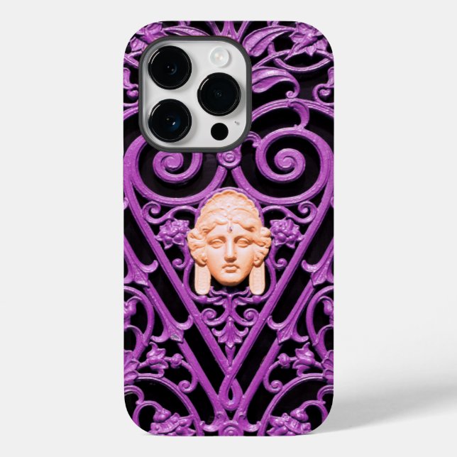 Pink Decorative Art wrought iron iPC Case-Mate iPhone Case (Back)