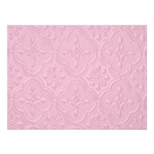 Pink Decorative Floral Pattern Photo Print