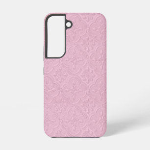 Pink Decorative Floral Pattern Samsung Galaxy Case