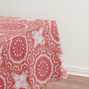 Pink Decorative Holiday Tablecloth