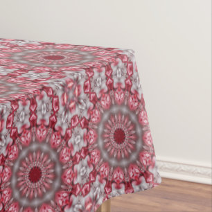 Pink Decorative Holiday Tablecloth
