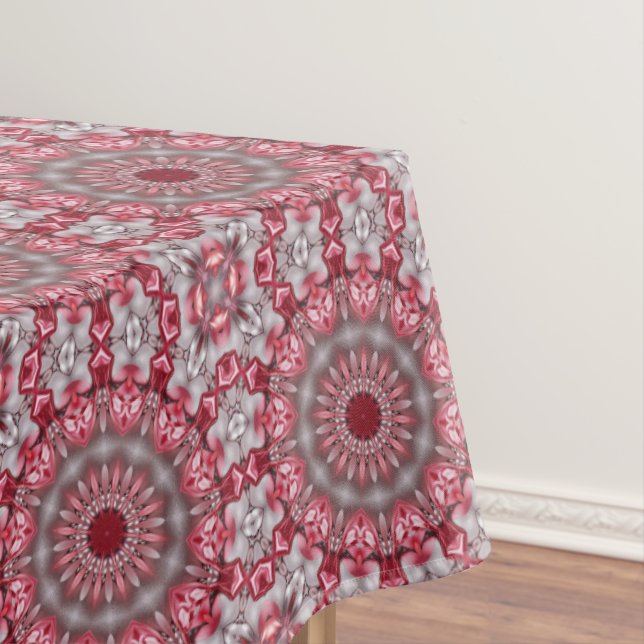 Pink Decorative Holiday Tablecloth (In Situ)