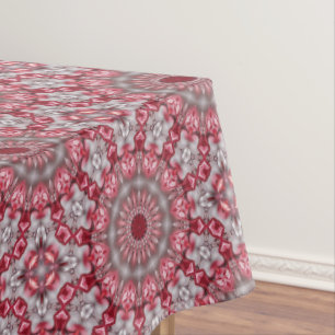 Pink Decorative Holiday Tablecloth