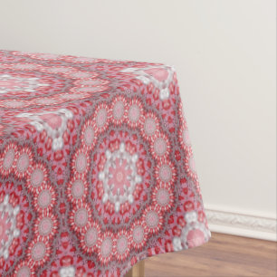 Pink Decorative Holiday Tablecloth