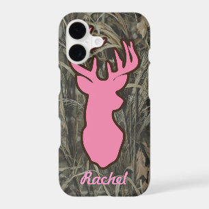 Pink Deer Head Camo Phone case