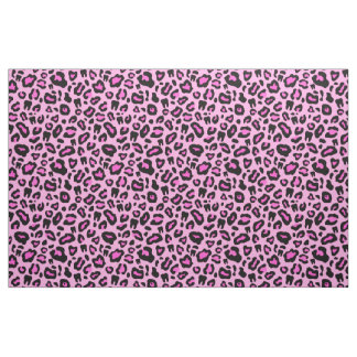 Pink Dental leopard print Fabric
