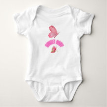 Pink design baby bodysuit