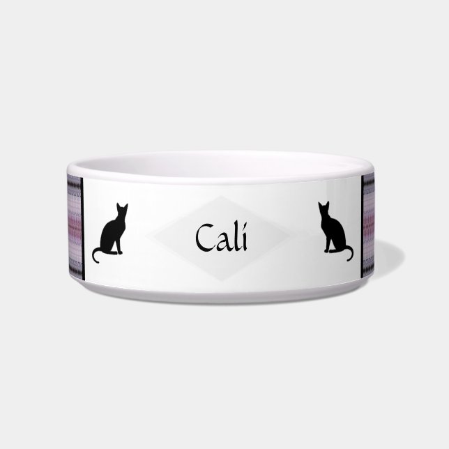 Pink Design Ceramic Pet Bowl - HAMbWG (Front)