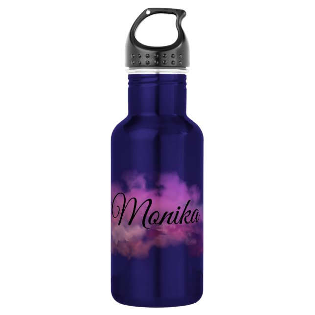 Pink Designed Custom 532 Ml Water Bottle (Front)