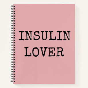 Pink diabetes notebook