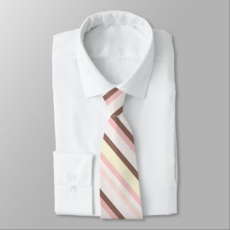 Pink Diagonal Stripe Pattern Tie