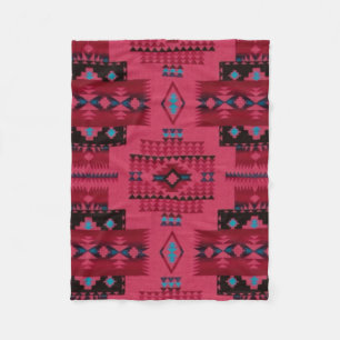 PINK Diamond Aztec Print Fleece Blanket