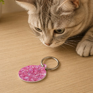 Pink Diamond Custom Dog or Cat Pet Tag