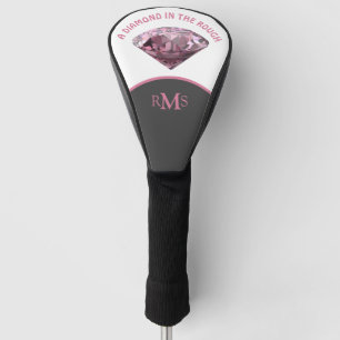 Pink Diamond in the Rough Personalized Golf Head Cover