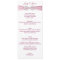 Pink Diamond Infinity Wedding Menu Card