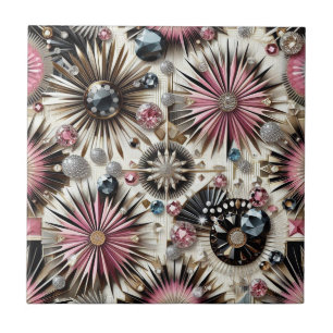 Pink Diamond Mid Century Modern  Tile