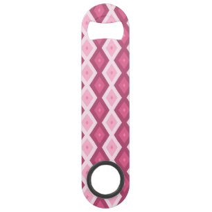 Pink diamond pattern bar key