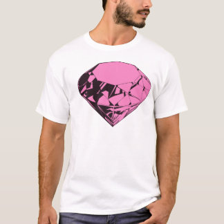 Pink Diamond Silkscreen Design T-Shirt