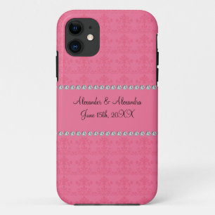 Pink diamond wedding favours iPhone 11 case