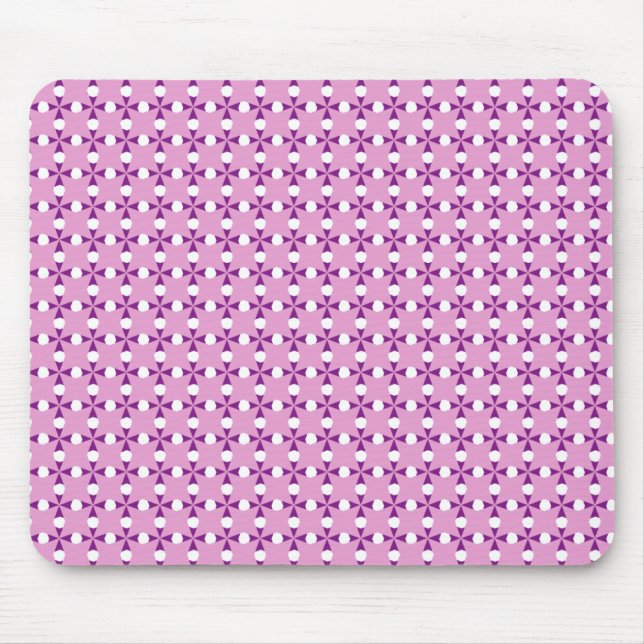 Pink Diamonds Pattern Mouse Pad (Front)