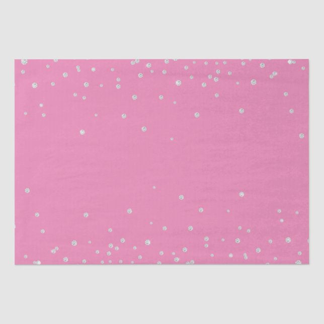 Pink Diamonds Tissue Paper (Front)