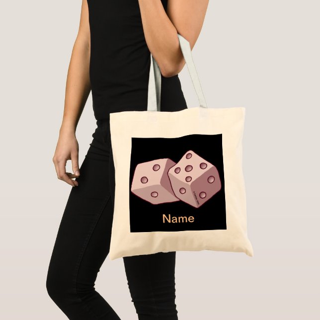 Pink Dice Tote Bag (Front (Product))