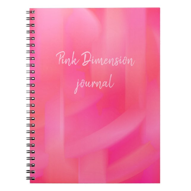 pink dimension notebook (Front)