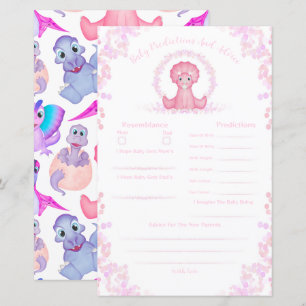 Pink Dinosaur Baby Shower Predictions And Advice