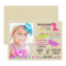 Pink Dinosaur Birthday Invitation Girl Dinosaurs