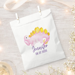 Pink dinosaur Hershey's Candy Favours Favour Bag