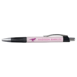 Pink Dinosaurs Cute Kid's Dino Pens with Name
