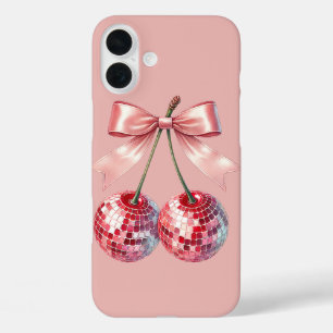 Pink disco ball   iPhone 16 plus case