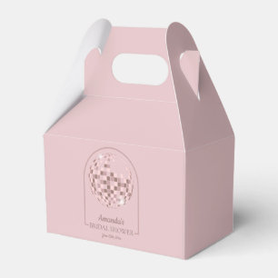 Pink Disco Boogie Bridal Shower Favor Box