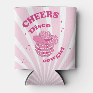 Pink   Disco Cowgirl Birthday Party Can Cooler